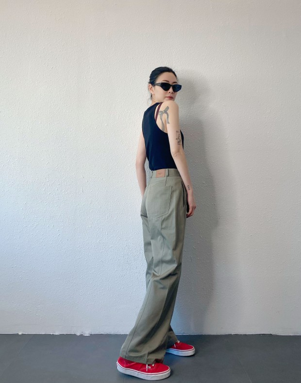 Beige Straight Cut Slack #250228
